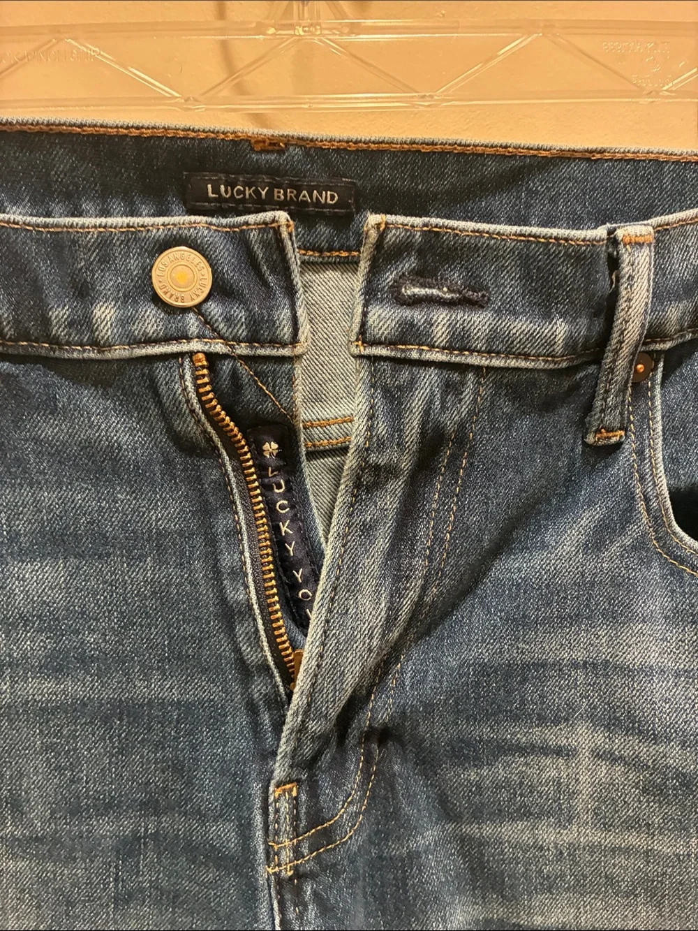 Lucky Brand Men's Skinny Jeans in Medium Blue Denim
